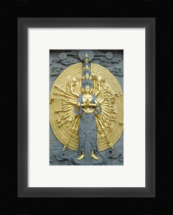 Framed Jiuhuashan Bodhisattva Print