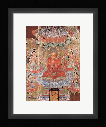 Framed Amitabha Buddha Print