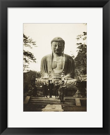 Framed Daibutsu Buddha at Kamakura Print