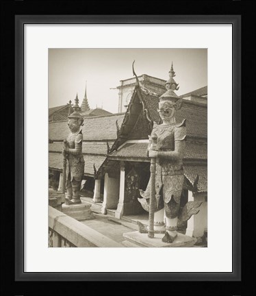 Framed Temple of the Emerald Buddha Bangkok Print