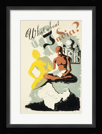 Framed What About India? Print