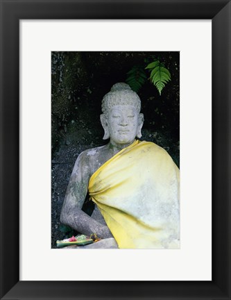 Framed Statue of Buddha, Bali, Indonesia Print