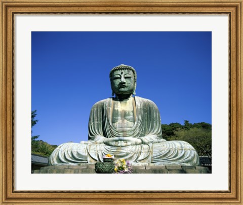Framed Statue of the Great Buddha, Kamakura, Japan Print