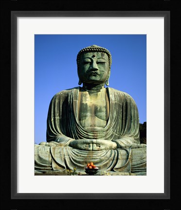 Framed Statue of Buddha, Kamakura, Japan Print