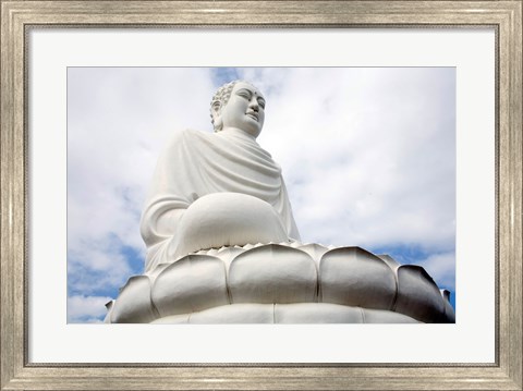 Framed Statue of Buddha, Long Son Pagoda, Nha Trang, Vietnam Print