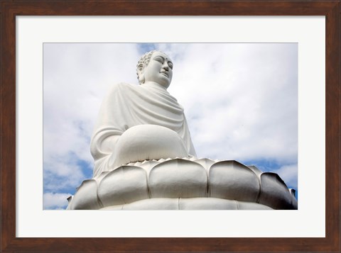 Framed Statue of Buddha, Long Son Pagoda, Nha Trang, Vietnam Print