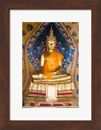 Framed Statue of Buddha in a temple, Wat Arun, Bangkok, Thailand Print