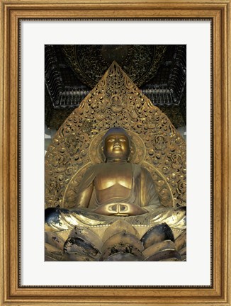 Framed Buddha Byodo-in Temple Oahu, Hawaii, USA Print