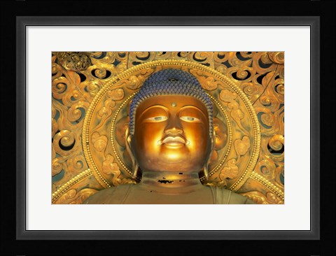 Framed Buddha Byodo-in Temple Oahu, Hawaii, USA Print