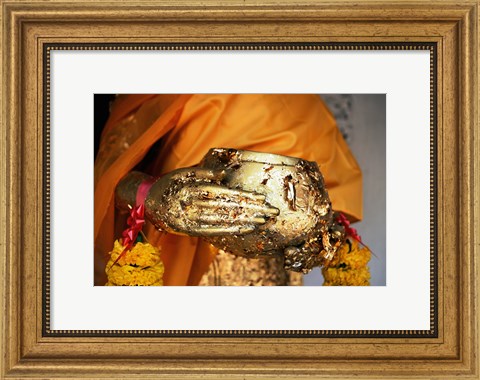 Framed Buddha Hands, Phra Pathom Chedi, Nakhon Pathom, Thailand Print