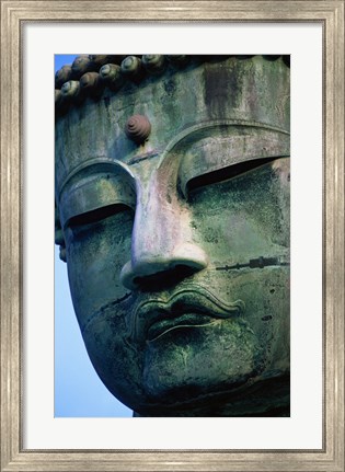 Framed Close-up of a statue of Buddha, Daibutsu, Kamakura, Tokyo, Japan Print