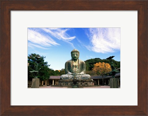 Framed Buddha, Daibutsu, Kamakura, Tokyo, Japan Print