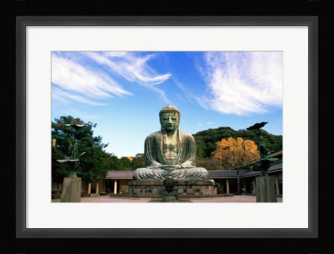 Framed Buddha, Daibutsu, Kamakura, Tokyo, Japan Print