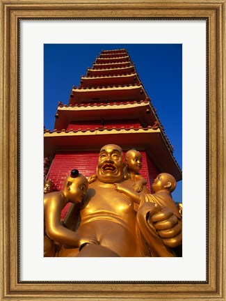 Framed Laughing Buddha Print