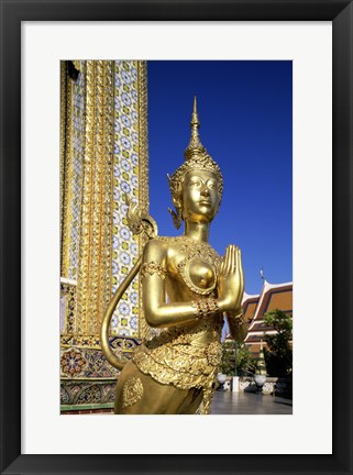 Framed Temple of the Emerald Buddha, Bangkok, Thailand Print