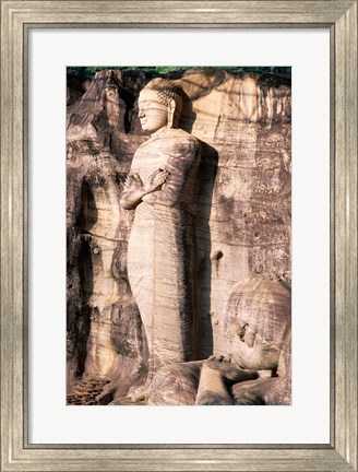 Framed Standing Buddha Closeup Print