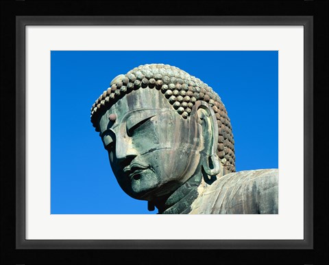 Framed Close-up of a statue, Daibutsu Great Buddha, Kamakura, Japan Print