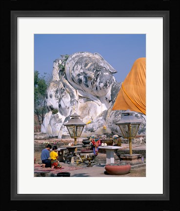 Framed Facade of a Temple, Wat Mahathat, Sukhothai, Thailand Print