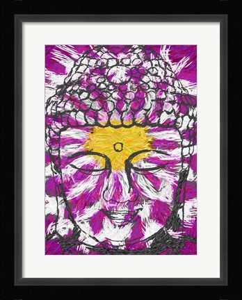 Framed Lotus Buddha Print