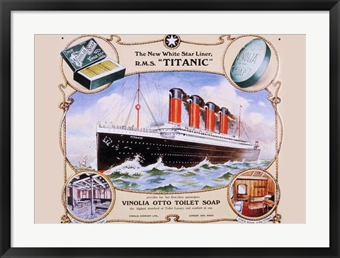 Framed R.M.S. Titanic Print