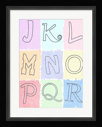 Framed Alphabet II Print