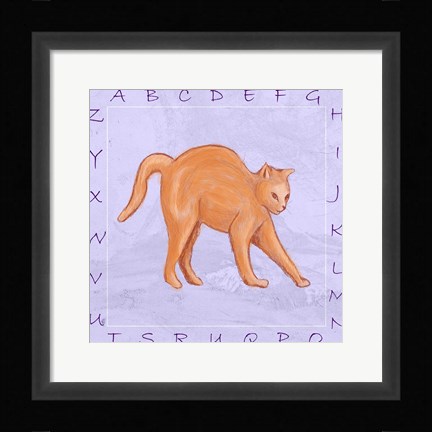 Framed Cat Alphabet Print