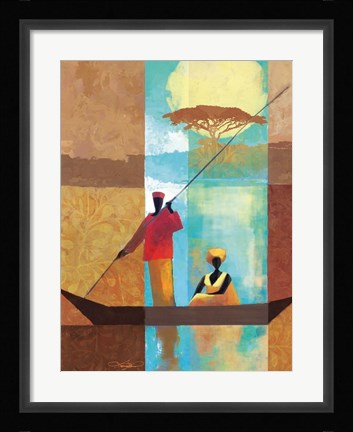 Framed On the River I Print