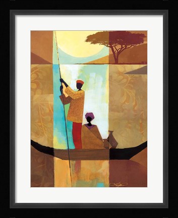 Framed On the River II Print