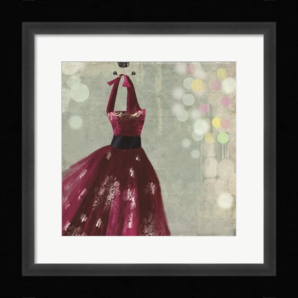 Framed Fuschia Dress II Print