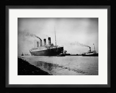 Framed Titanic's Tugboats Print