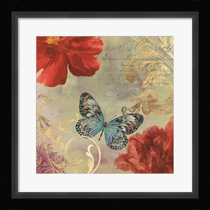 Framed Cottage Red Print