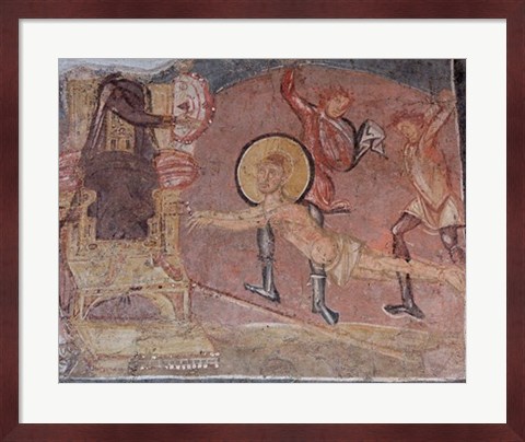 Framed Flagellation St Erasmus Crypta Balbi Print