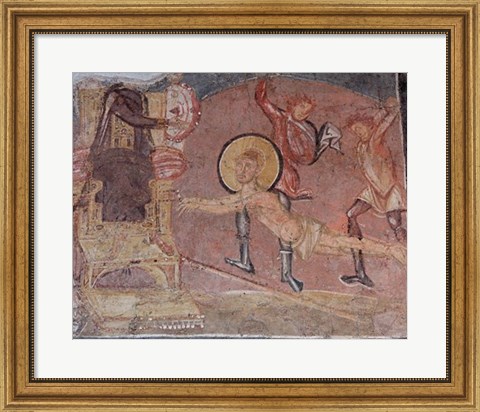 Framed Flagellation St Erasmus Crypta Balbi Print