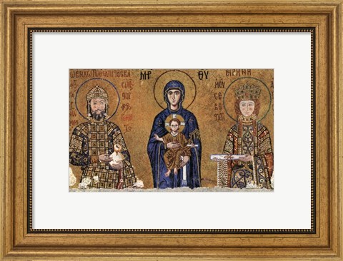 Framed Virgin and rulers Print