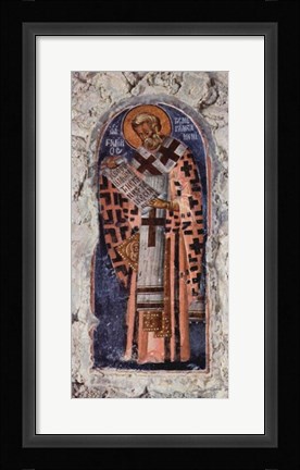 Framed Master of the church in Mistra Aphentico Print