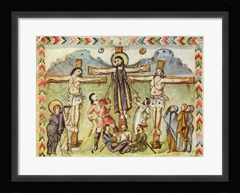 Framed Master of the Rabula Gospel Print