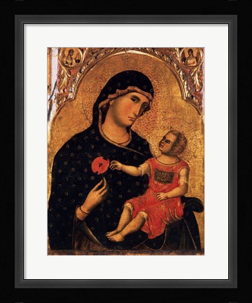 Framed Madonna of the Poppy Print