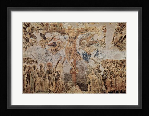 Framed Fresken in the Upper Church Print