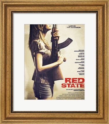 Framed Red State Print