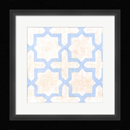 Framed Garden Tile I Print