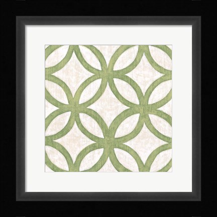 Framed Garden Tile III Print