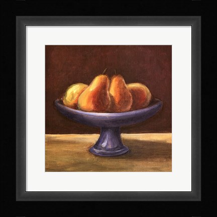 Framed Rustic Fruit Bowl IV Print