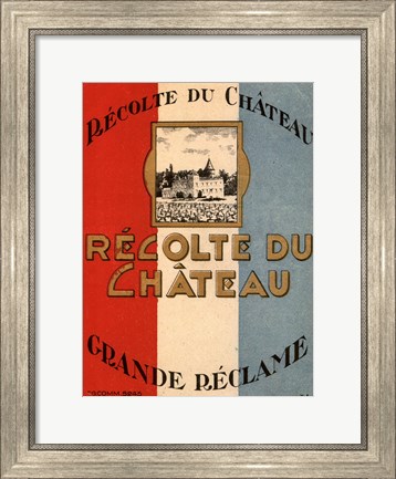 Framed Recolte Du Chateau Print