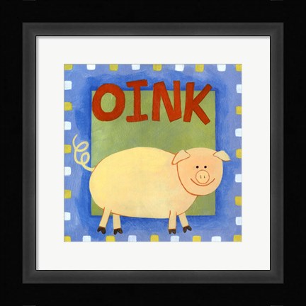 Framed Oink Print