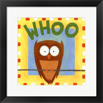 Framed Whoo Print