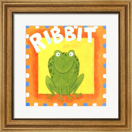 Framed Ribbit Print