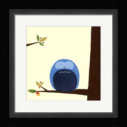 Framed Orchard Owls I Print
