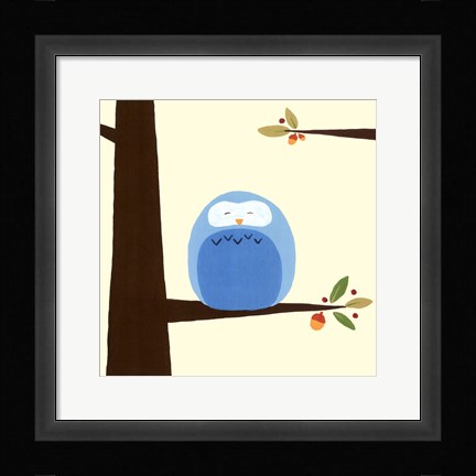 Framed Orchard Owls III Print