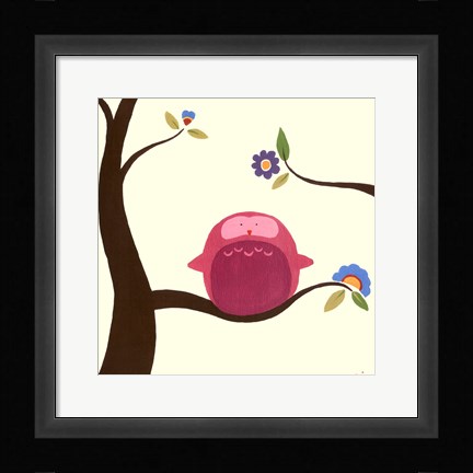 Framed Orchard Owls IV Print