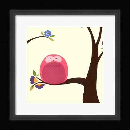 Framed Orchard Owls VI Print